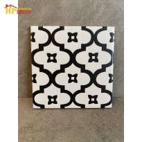 GẠCH LÁT NỀN 20X20 BÔNG ĐEN NỀN TRẮNG CỔ ĐIỂN CAO CẤP GIÁ RẺ
