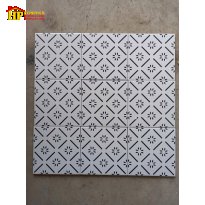 GẠCH TRANG TRÍ 20X20 MÀU TRẮNG BÔNG TÁM CÁNH NHỎ NHẬP KHẨU CAO CẤP