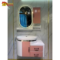 TỦ LAVABO HÒNG TRÒN 80 GƯƠNG LED NHẬP KHẨU CAO CẤP