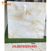 GẠCH LÁT NỀN 80X80 TRẮNG VÂN VÀNG KHẮC KIM 8876