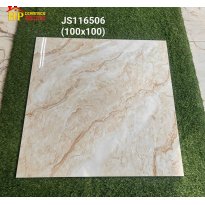 GẠCH LÁT NỀN 100X100 VÂN ĐÁ VÀNG NÂU 6506