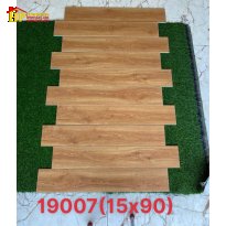 GẠCH LÁT NỀN GIẢ GỖ 15X90 VÂN GỖ MÀU VÀNG CAM MẬT ONG 19007 NHẬP KHẨU CAO CẤP