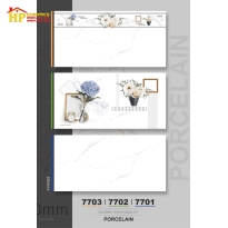 GẠCH ỐP TƯỜNG 40X80 TRẮNG VÂN KHÓI SIÊU BÓNG 7703