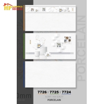 GẠCH ỐP TƯỜNG 40X80 VÂN MÂY TRẮNG SIÊU BÓNG ĐIỂM HOA TRẮNG 7726