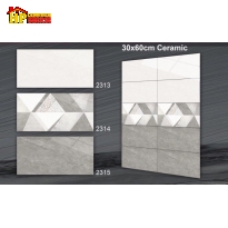 GẠCH ỐP TƯỜNG 30X60 VÂN ĐÁ XÁM 2325