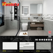 GẠCH ỐP TƯỜNG 40X80 VÂN XÁM XÉO 4732