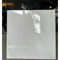 GẠCH LÁT NỀN 80X80 TRẮNG  VÂN NHẸ KHẮC KIM