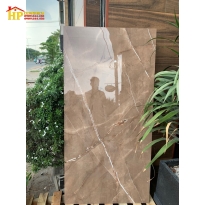 GẠCH LÁT NỀN 80X160 VÂN TIA CHỚP NÂU NHẬP KHẨU