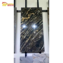 GẠCH LÁT NỀN 60X120 VÂN ĐÁ ĐEN CHỈ VÀNG CAO CẤP