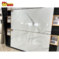 GẠCH LÁT NỀN 90X180 VÂN TRẮNG KHÓI NHẸ CAO CẤP