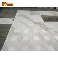 GẠCH LÁT NỀN 90X180 TRẮNG VÂN KHÓI NÂU SIÊU BÓNG