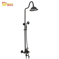 SEN TẮM ĐỨNG ĐỒNG THAU MẠ ĐEN CAO CẤP S-14B