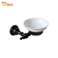 KỆ XÀ BÔNG SỨ TRẮNG MẠ ĐEN
