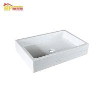 CHẬU LAVABO ĐÁ TỰ NHIÊN TRẮNG SỮA L-93