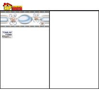 GẠCH ỐP TƯỜNG 25X40 TRẮNG TRƠN ĐIỂM BÔNG XANH GIÁ RẺ 2808