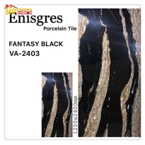 GẠCH LÁT NỀN 120X240 VÂN ĐÁ MARBLE ĐEN 2403