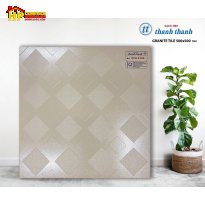 GẠCH LÁT NỀN 50X50 ĐÁ ĐỒNG CHẤT MÀU KEM NHIỀU Ô NHỎ 5100