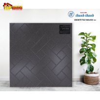 GẠCH LÁT NỀN 50X50 ĐÁ ĐỒNG CHẤT MÀU ĐEN CHŨ NHẬT ĐAN NHAU
