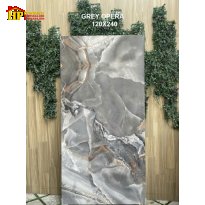 GẠCH LÁT NỀN 120X240 VÂN ĐÁ MARBLE GREY NHẬP KHẨU CAO CẤP