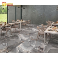 GẠCH LÁT NỀN 120X240 VÂN ĐÁ LẠ XÁM NÂU NHẬP KHẨU CAO CẤP