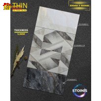 GẠCH ỐP TƯỜNG 30X60 SIÊU MỎNG BÓNG VÂN ĐÁ XÁM MARBLE ĐIỂM HIỂU ỨNG CÁ TÍNH