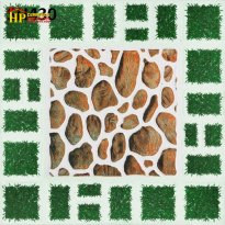 GẠCH SÂN VƯỜN 40X40 SỎI NÂU CỎ XANH GIÁ RẺ