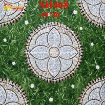 GẠCH SÂN VƯỜN 40X40 CỎ TRANG TRÍ HOA VĂN GIÁ RẺ