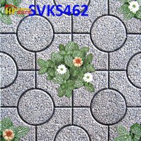 GẠCH SÂN VƯỜN 40X40 XÁM BÔNG VÀNG TRẮNG GIÁ RẺ