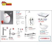 COMBO 8 MÓN THIẾT BỊ VỆ SINH BÀN CẦU QUẢ TRỨNG CAO CẤP GIÁ RẺ