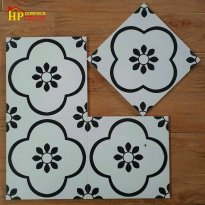GẠCH ỐP LÁT 30X30 TRANG TRÍ BÔNG ĐEN CAO CẤP NHẬP KHẨU