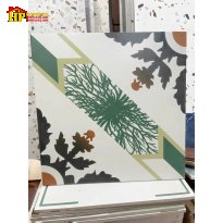 GẠCH ỐP LÁT 30X30 BÔNG CỔ ĐIỂN XANH LÁ