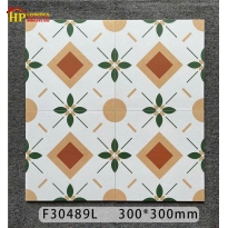 GẠCH ỐP LÁT 30X30 TRANG TRÍ BÔNG CỔ ĐIỂN VÀNG TRẮNG 489 CAO CẤP GIÁ RẺ