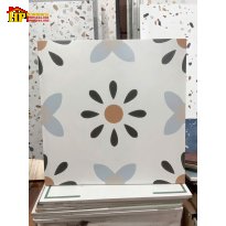 GẠCH ỐP LÁT TRANG TRÍ 30X30 BÔNG CỔ ĐIỂN NỀN TRẮNG CAO CẤP GIÁ RẺ