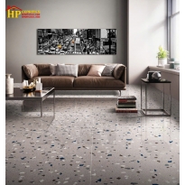 GẠCH LÁT NỀN 80X80 MÀU XÁM ĐÁ MÀI ĐEN TRẮNG 8811 CAO CẤP GIÁ RẺ