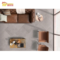 GẠCH LÁT NỀN 60X60 HIỆU ỨNG TINH THỂ MÀU XÁM XI MĂNG 6608 CAO CẤP GIÁ RẺ