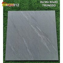 GẠCH LÁT NỀN 80X80 VÂN ĐÁ XÉO XÁM MATT 8812 CAO CẤP GIÁ RẺ