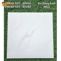 GẠCH LÁT NỀN 80X80 TRẮNG VÂN KHÓI ĐÁ NICE 605 CAO CẤP GIÁ RẺ
