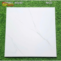 GẠCH LÁT NỀN 80X80 TRẮNG VÂN KHÓI ĐÁ NICE 801 CAO CẤP GIÁ RẺ