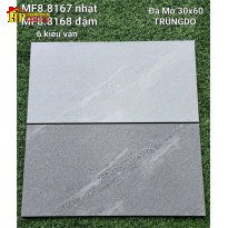 GẠCH ỐP TƯỜNG 30X60 ĐÁ MATT VÂN MARBLE XÁM ĐẬM LỢT 8167 CAO CẤP GIÁ RẺ