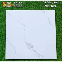 GẠCH LÁT NỀN 60X60 TRẮNG VÂN KHÓI 60801