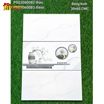 GẠCH ỐP TƯỜNG 30X60 TRẮNG VÂN KHÓI ĐÁ BÓNG 360082 CAO CẤP GIÁ RẺ