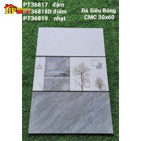 GẠCH ỐP TƯỜNG 30X60 VÂN ĐÁ XÁM ĐẬM LỢT 36817 CAO CẤP GIÁ RẺ