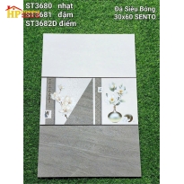 GẠCH ỐP TƯỜNG 30X60 VÂN ĐÁ XÁM 3680 CAO CẤP GIÁ RẺ