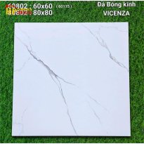 GẠCH LÁT NỀN 60X60 TRẮNG VÂN KHÓI 60802 CAO CẤP GIÁ RẺ