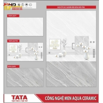 GẠCH ỐP TƯỜNG 30X60 VÂN ĐÁ XÁM ĐẬM LỢT ĐIỂM BÌNH BÔNG TRẮNG 3677 CAO CẤP GIÁ RẺ