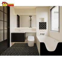 GẠCH TRANG TRÍ 30X30 ĐEN KHẮC KIM LỤC GIÁC 30017 CAO CẤP GIÁ RẺ