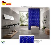 GẠCH ỐP TƯỜNG 300X600 TRANG TRÍ HÌNH LẬP THỂ XANH BIỂN 30627 CAO CẤP GIÁ RẺ