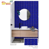 GẠCH ỐP TƯỜNG 300X600 TRANG TRÍ HÌNH LẬP THỂ XANH BIỂN 30627 CAO CẤP GIÁ RẺ