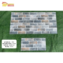 GẠCH TRANG TRÍ 30X60 XÂY GẠCH XÁM NÂU 1561 CAO CẤP GIÁ RẺ