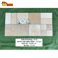 GẠCH TRANG TRÍ 300X600 GIẢ CỔ HOA VĂN NÂU 6016 CAO CẤP GIÁ RẺ